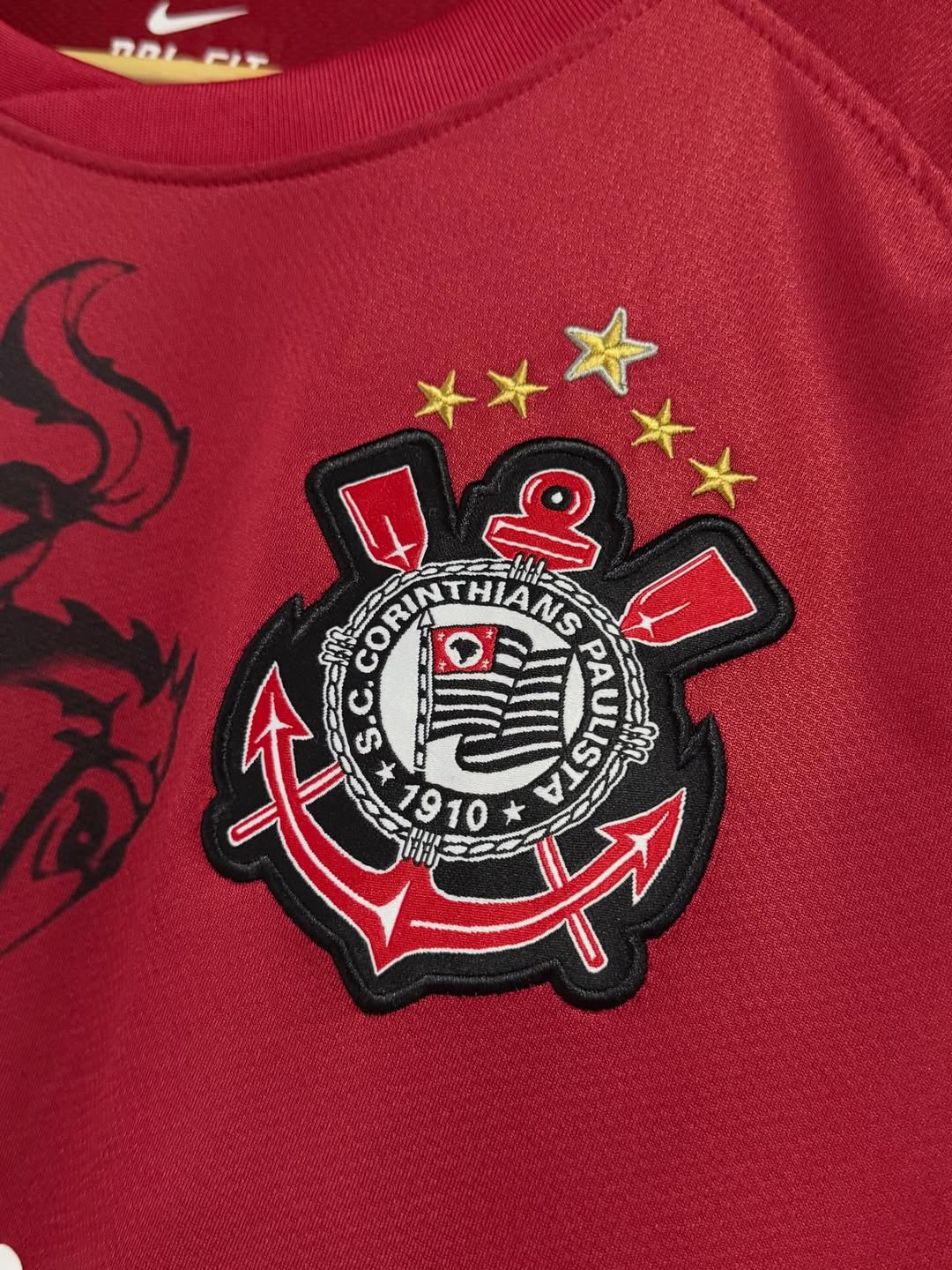 Camisa Timão III 2021 - Versão Retro - Vermelha - São Jorge