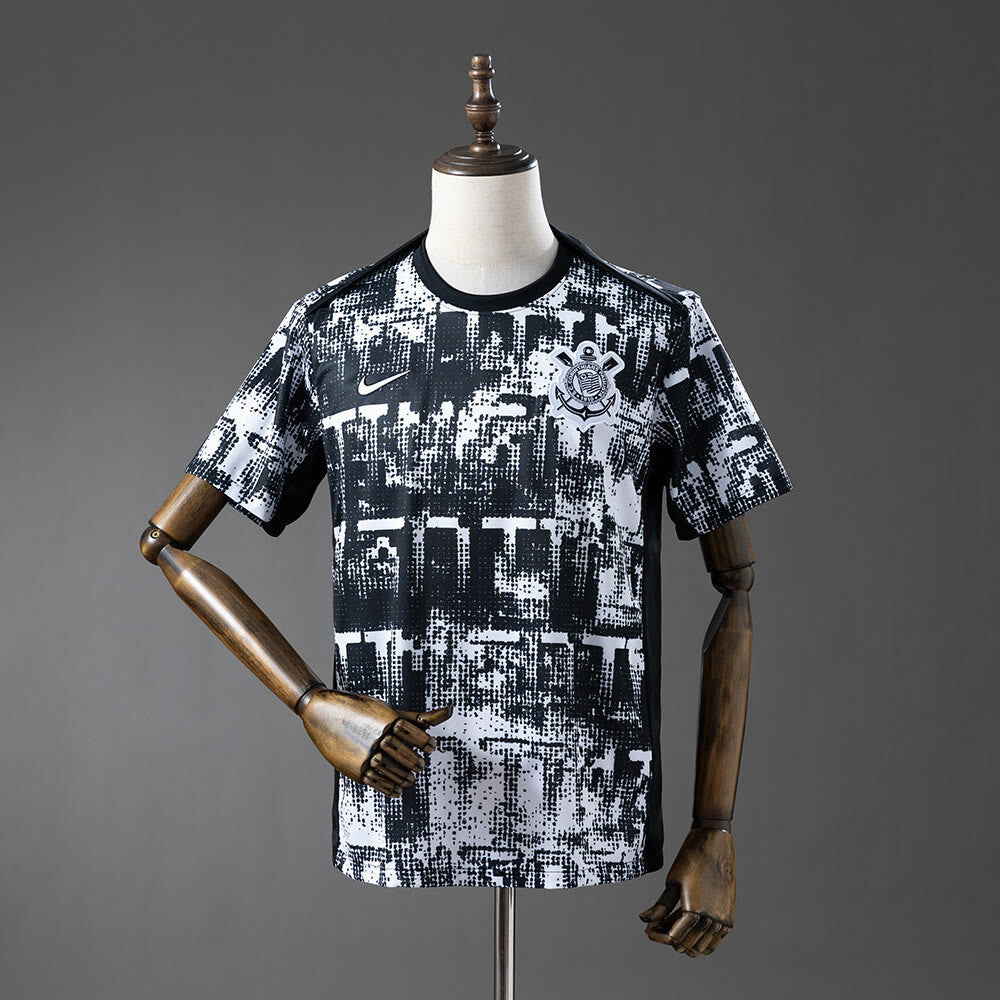 Camisa Corinthians Pré-Jogo - 2025/26 Versão Torcedor
