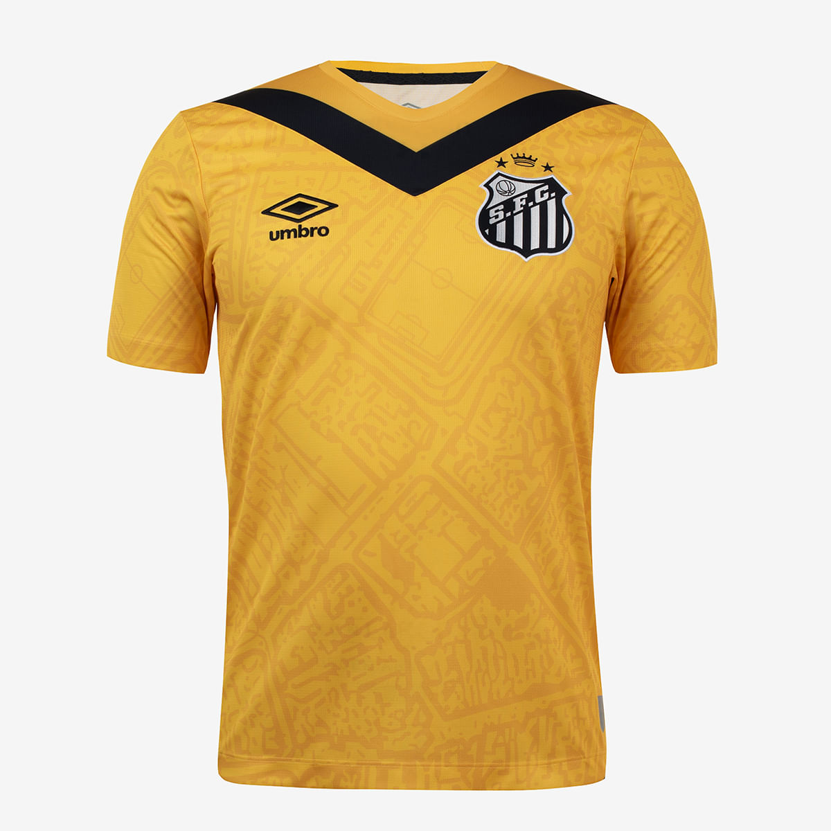 Camisa PEIXÃO III (NEYMAR JR - 10) 24/25 - Torcedor Masculina - Amarelo e Preto