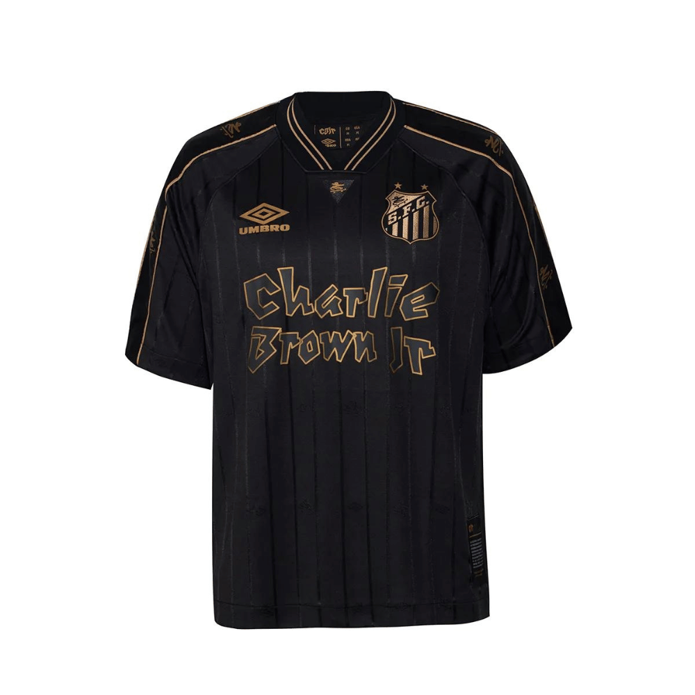 Camisa PEIXÃO Charlie Brown (NEYMAR JR - 10) 24/25 - Torcedor Masculina - Preto