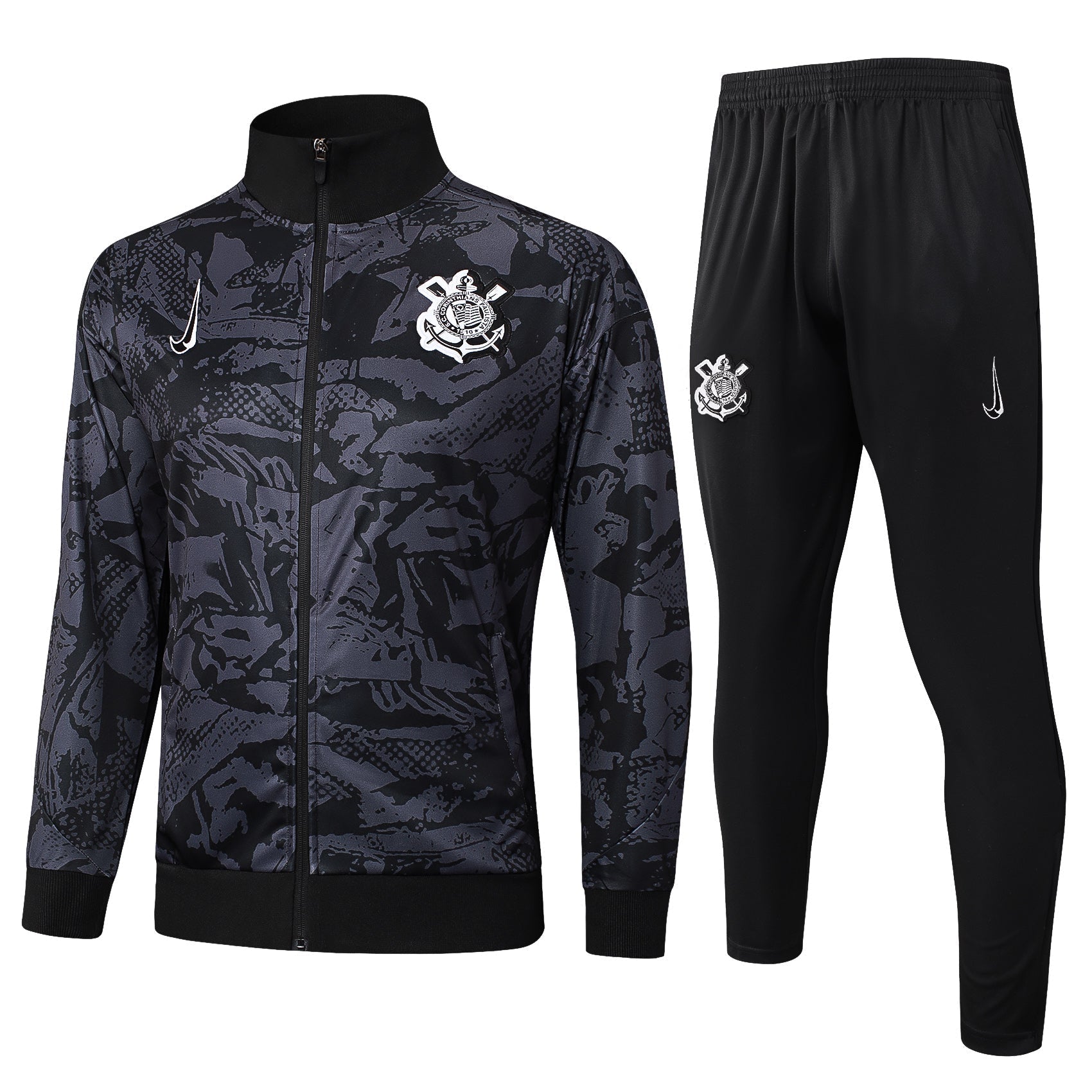 Conjunto Agasalho Treino Timão 25/26 - Preto