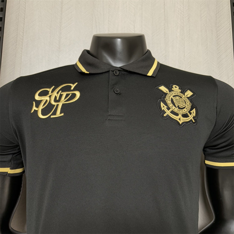 Camisa Corinthians - 2025/26 Polo Black