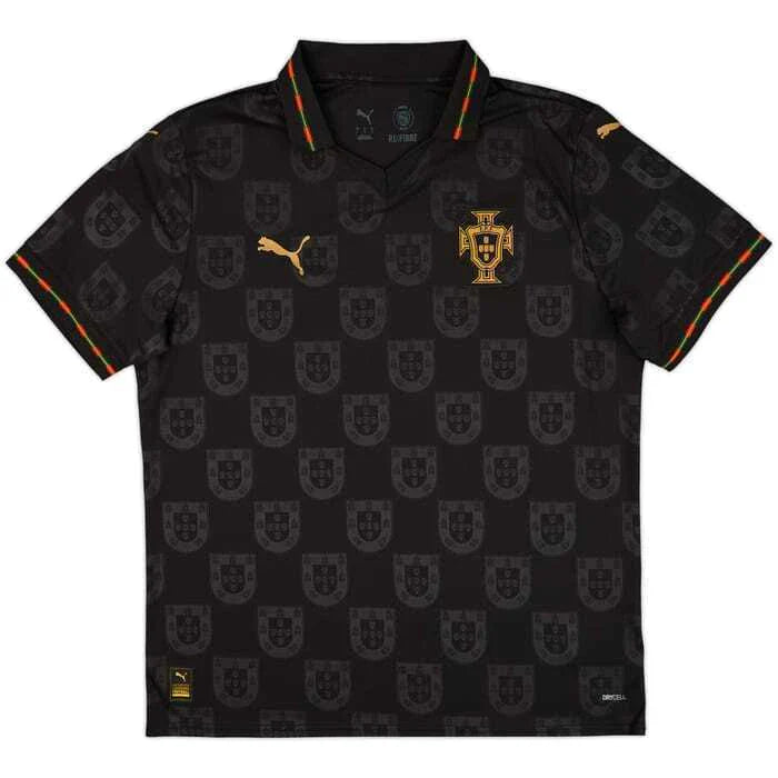 Camisa Portugal Preta Puma Especial " Pantera Negra "- Versão Torcedor
