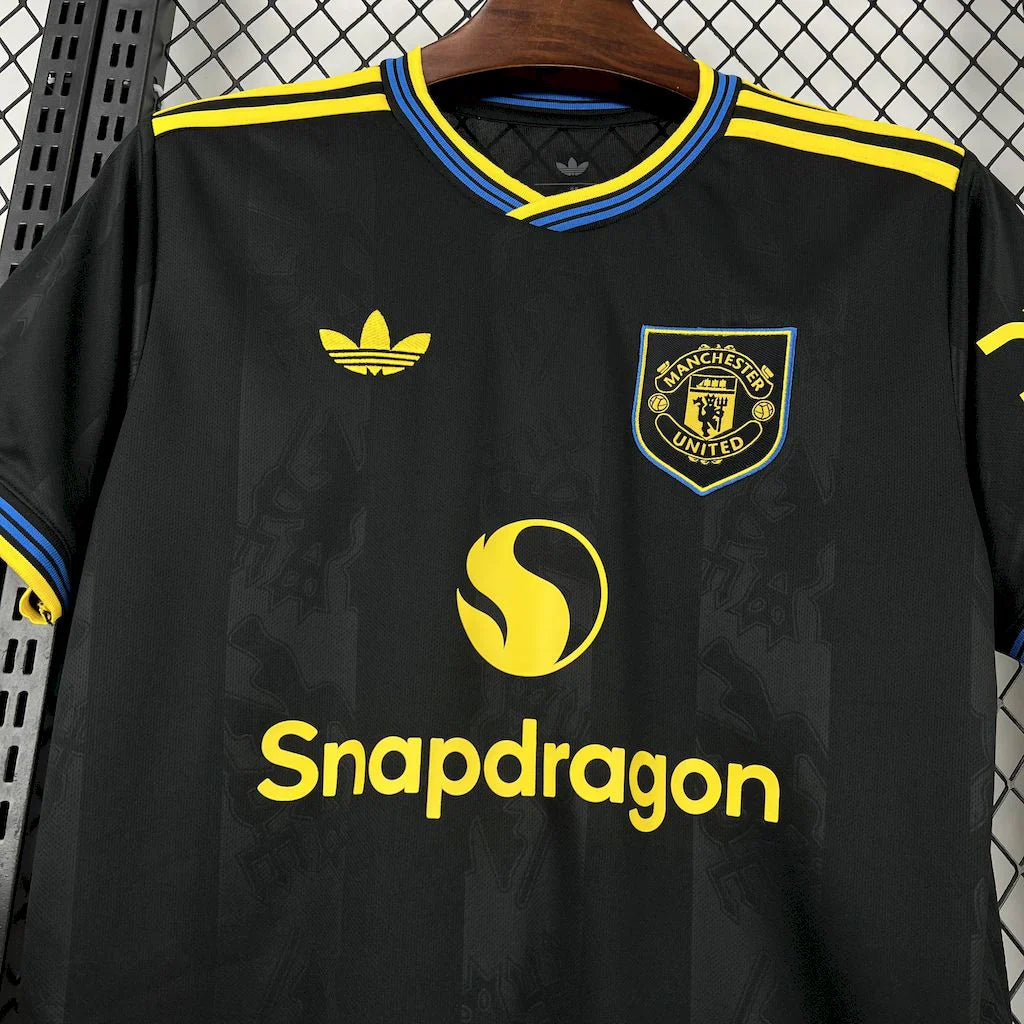 Camisa Manchester United III 25/26 - Torcedor Adidas Masculina - Preta