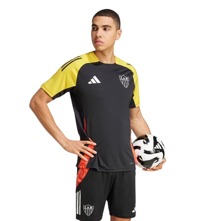 Camisa Atlético Mineiro Treino I 25/26 - Preta e Amarela