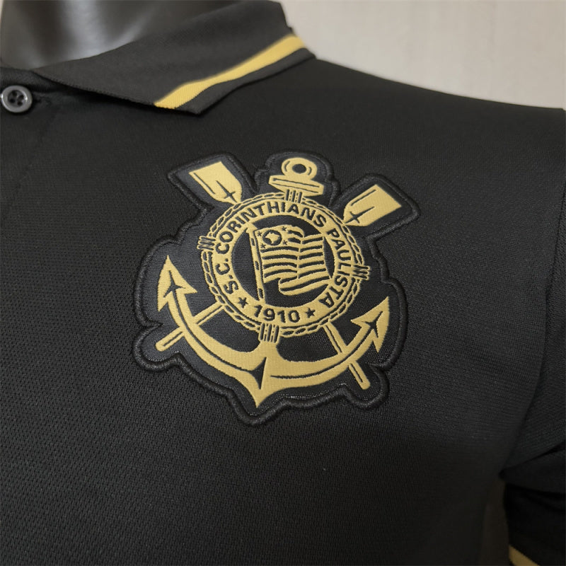 Camisa Corinthians - 2025/26 Polo Black