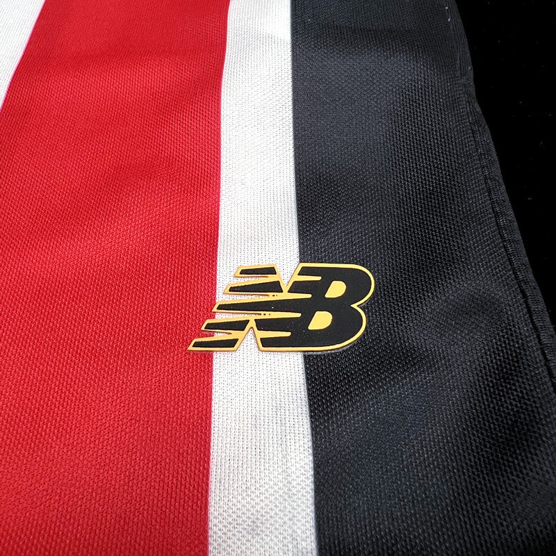 Camisa São Paulo II 24/25 - Torcedor Masculina - Vermelho, Branco e Preto