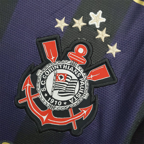 Camisa Timão Third 09/10 - Versão Retro - Roxa e Preto