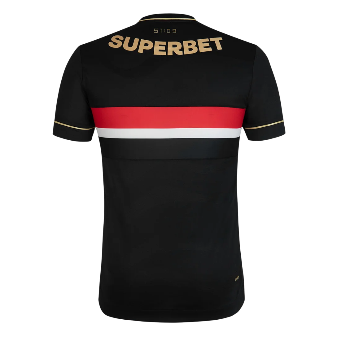 Camisa São Paulo III 25/26 - Torcedor Masculina - Preta e Dourado