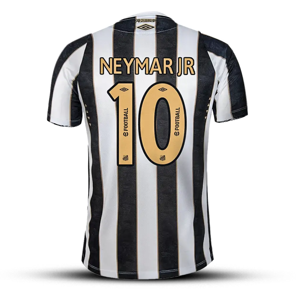 Camisa PEIXÃO II (NEYMAR JR - 10) 24/25 - Torcedor Masculina - Preto e Branco