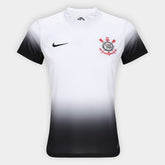Camisa Timão Home 24/25 - Feminina Torcedor - Branca e Preto