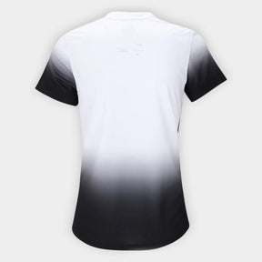 Camisa Timão Home 24/25 - Feminina Torcedor - Branca e Preto