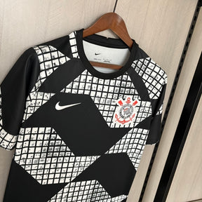 Camisa Corinthians - 2025/26 Black and White Versão Torcedor