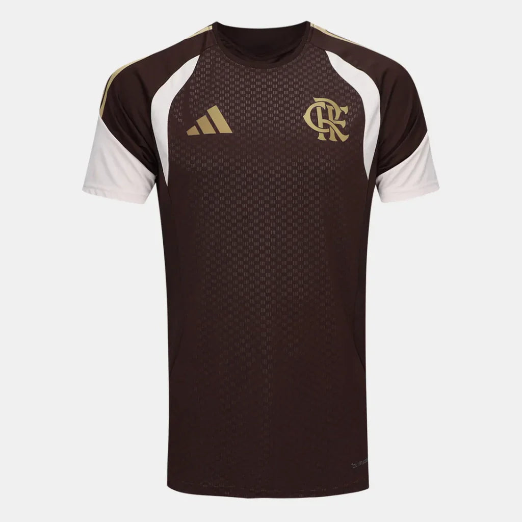 Camisa Flamengo Treino 2026/27 Competition Masculino Adidas Marrom