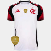 Camisa Flamengo II 25/26 - Torcedor Branca + Patch Libertadores
