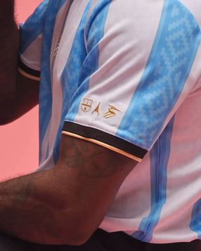 Camisa Argentina Messi Comma Footbal Gola Polo