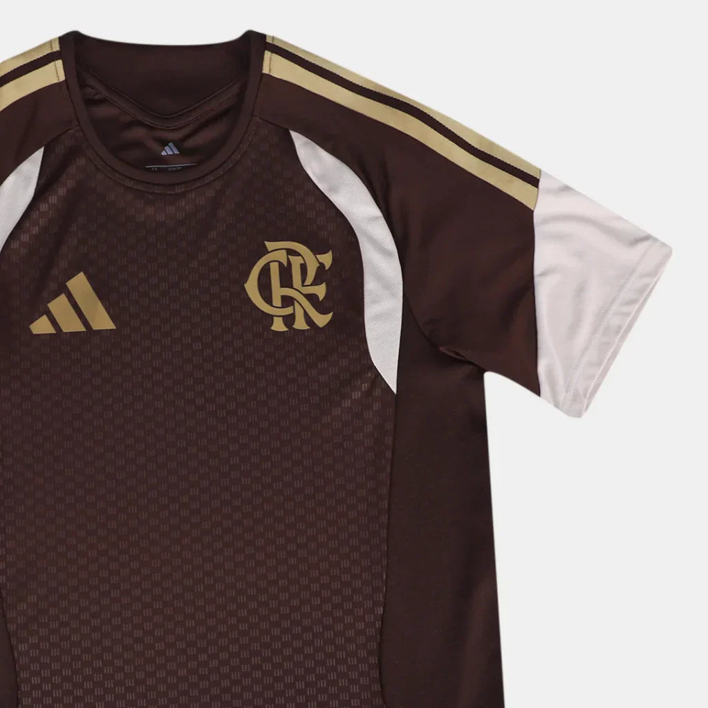 Camisa Flamengo Treino 2026/27 Competition Masculino Adidas Marrom