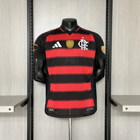 Camisa Flamengo I 25/26 - Versão Jogador Masculina - Preto e Vermelho