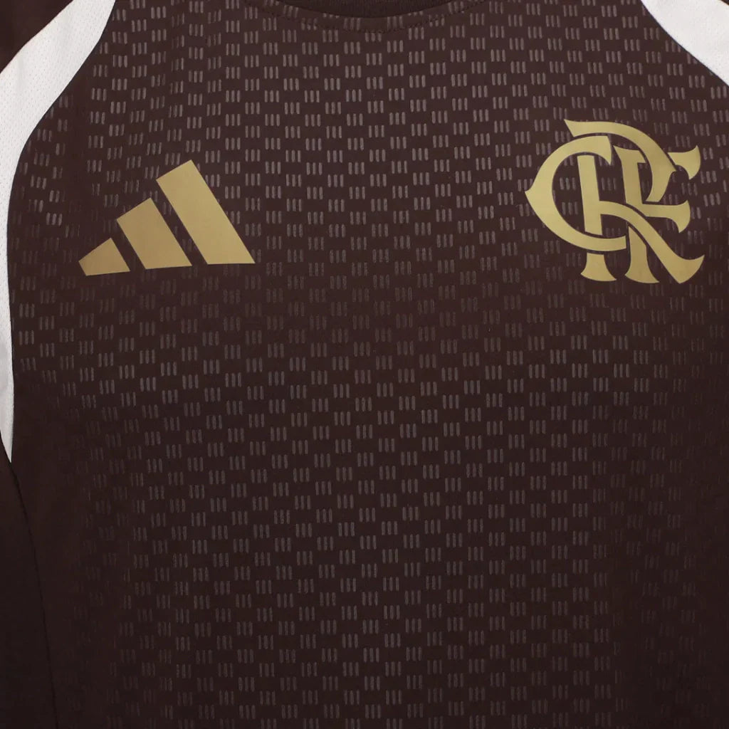 Camisa Flamengo Treino 2026/27 Competition Masculino Adidas Marrom