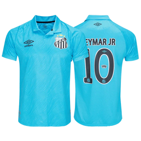 Camisa PEIXÃO 2025/26 Azul Comemorativa - Torcedor Masculina - NEYMAR JR 10 - Azul