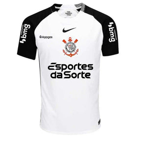 Camisa Timão I 25/26 - Torcedor Masculina - Branca + Patrocínios