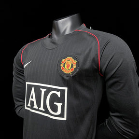 Camisa Manchester United 2007/08 - Versão Retro Manga Longa