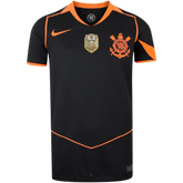 Camisa Corinthians III 25/26 - Torcedor Preta e Laranja + Patch CAMPEÃO