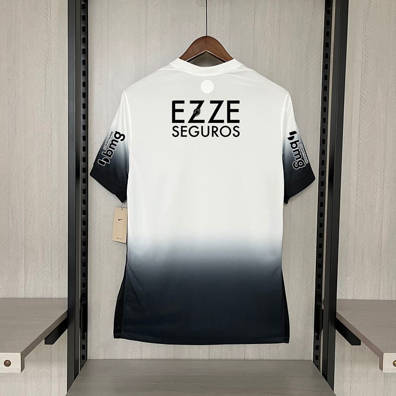 Camisa Corinthians - 2024/25 Home Versão Torcedor + Patrocínios