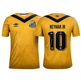 Camisa PEIXÃO III (NEYMAR JR - 10)  24/25 - Torcedor Masculina - Amarelo e Preto