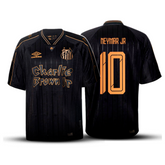 Camisa PEIXÃO Charlie Brown (NEYMAR JR - 10)  24/25 - Torcedor Masculina - Preto