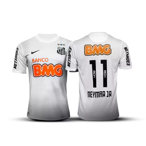 Camisa PEIXÃO 2012 (# NEYMAR JR - 11) - Torcedor Masculina - Versão Retro