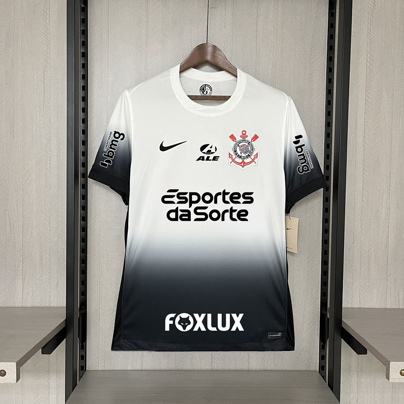 Camisa Corinthians - 2024/25 Home Versão Torcedor + Patrocínios