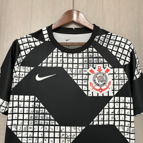 Camisa Corinthians - 2025/26 Black and White Versão Torcedor
