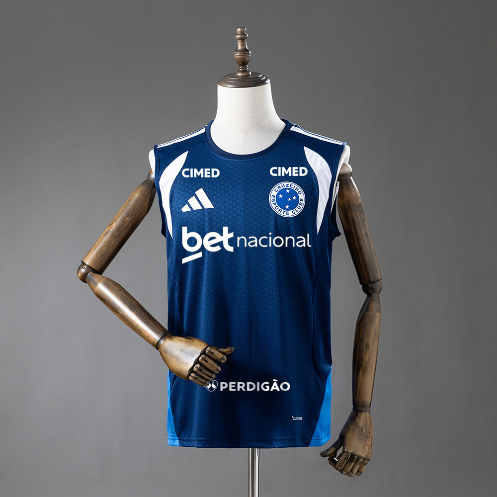 Camisa Regata de Treino Cruzeiro - 2026/27 + Patrocínios