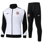 Conjunto Agasalho Treino Timão 25/26 - Preto e Branco