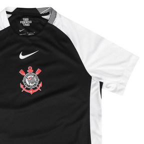 Camisa Timão II 25/26 - Torcedor Masculina - Preta e Branco