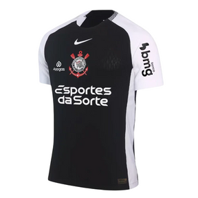 Camisa Timão II 25/26 - Jogador Masculina - Preta + Patrocínios