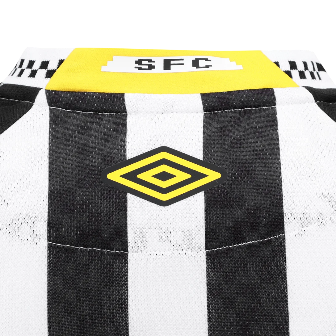 Camisa PEIXÃO II 25/26 - Torcedor Feminina - Preto e Branco