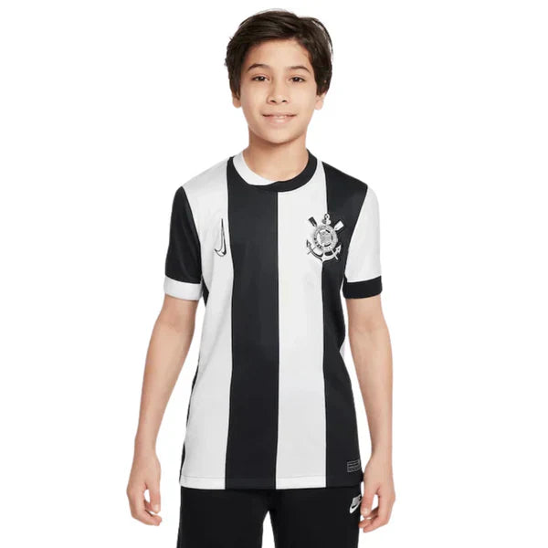 Conjunto Infantil Timão III 24/25 - Preto e Branco