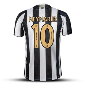 Camisa PEIXÃO II (NEYMAR JR - 10)  24/25 - Torcedor Masculina - Preto e Branco